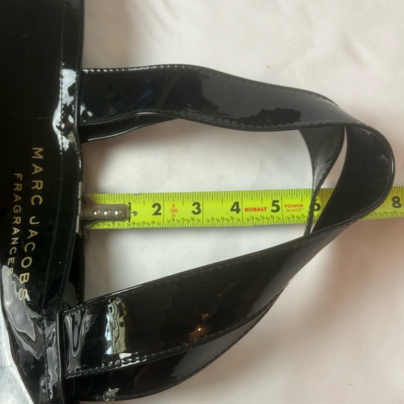 Marc Jacobs Fragrances Black Glossy PVC Multicolored Floral Tote Flower Garden - Picture 9 of 9